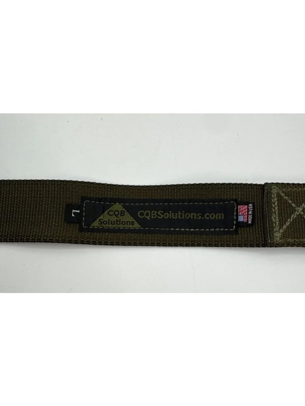 CQB Solutions Tactical Belt Olive Drab Nylon Adjustable Size L USA Made